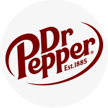 A dr pepper logo is shown.